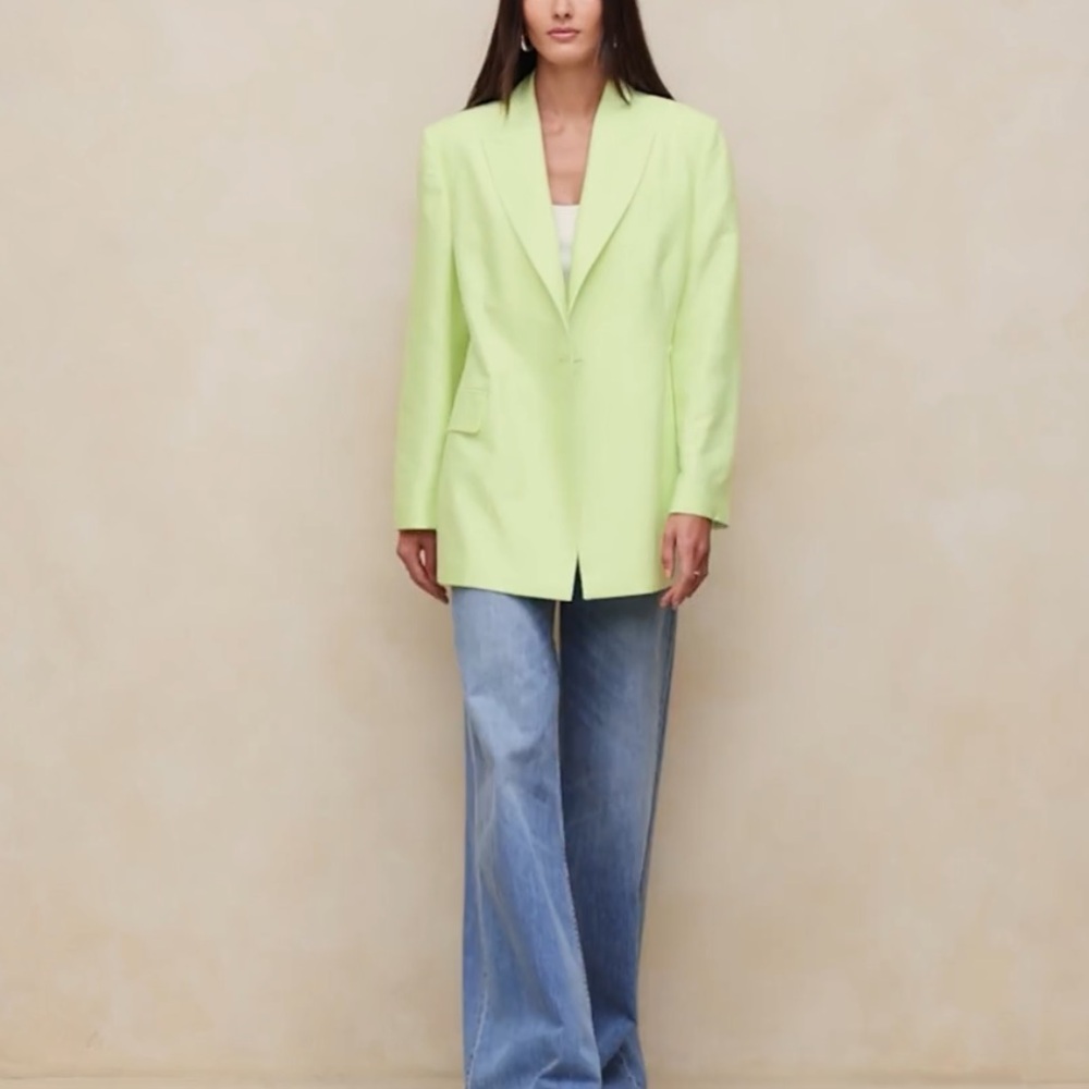 Banana Republic ‼️‼️OURGLASS ITALIAN VISCOSE-LINEN BLAZER - Picture 2 of 14
